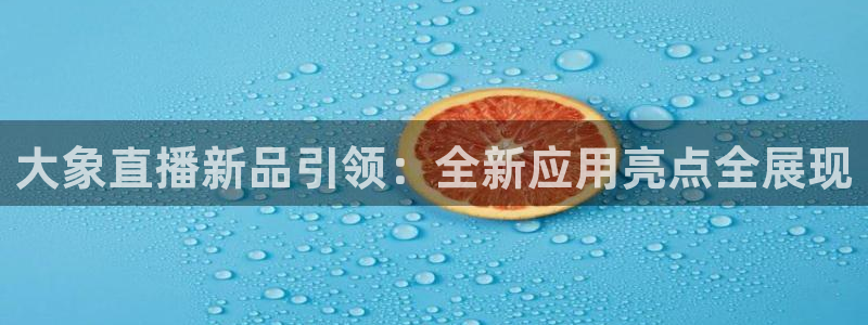 nba蜘蛛直播：大象直播新品引领：全新应用亮点全展现